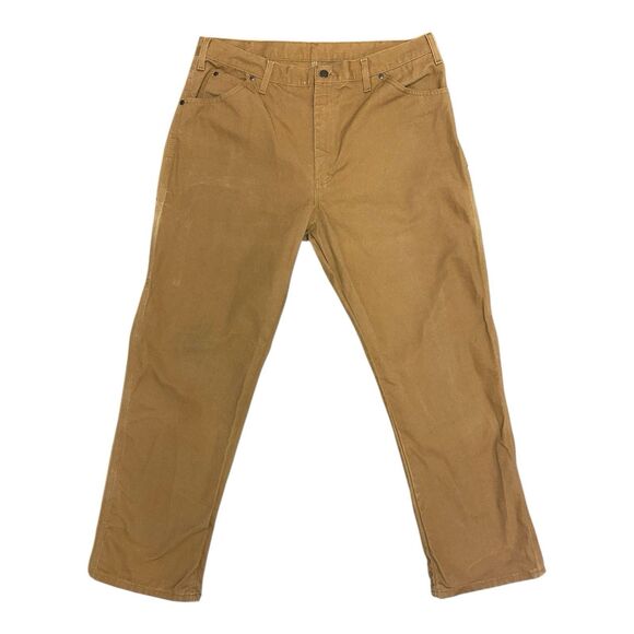 Dickies Carpenter Pants – Canvas, Size 38x32 (Actual 37x31) Brown - Picture 1 of 4